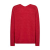 Mos Mosh, Thora V-neck, Chinese Red-Mos Mosh-Minlillebutik.dk