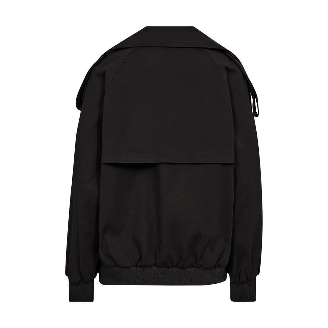 Mos Mosh, Zabi Trench Bomber Jacket, Black-Mos Mosh-Minlillebutik.dk