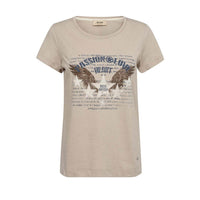 Mos Mosh, MMZibby O-SS Tee, Feather Gray-Mos Mosh-Minlillebutik.dk