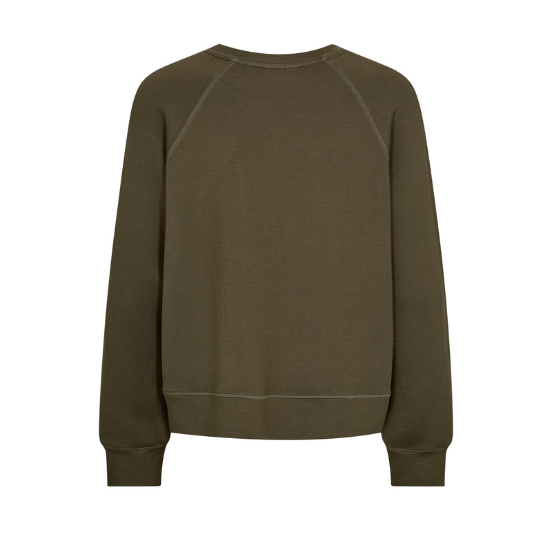 Mos Mosh, MMAbello O-LS Basic Sweatshirt, Sea Turtle-Mos Mosh-Minlillebutik.dk