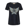 Mos Mosh, MMGethi Deco Tee, Salute Navy-Mos Mosh-Minlillebutik.dk