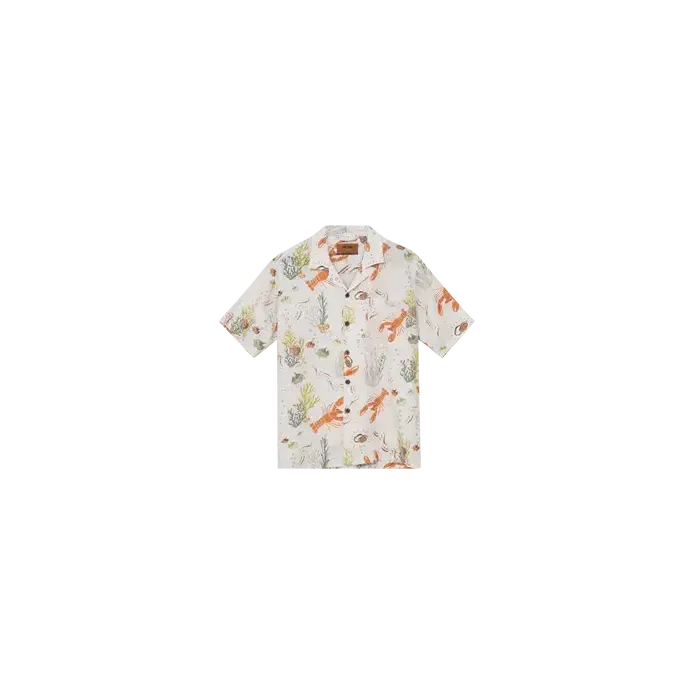 Mos Mosh Gallery, Babel Chase SS Shirt, Ecru-Mos Mosh Gallery-Minlillebutik.dk