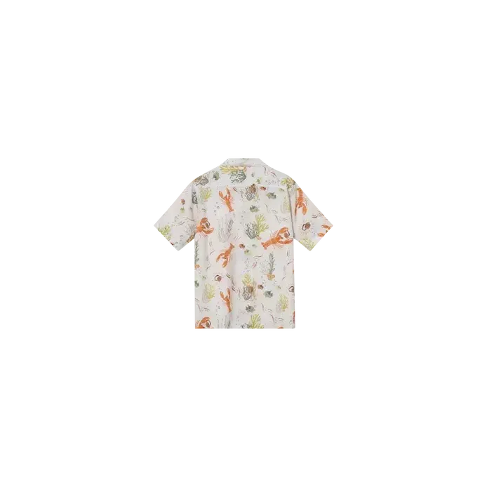 Mos Mosh Gallery, Babel Chase SS Shirt, Ecru-Mos Mosh Gallery-Minlillebutik.dk