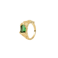 House of Vincent, Stolen possession Ring, Forgyldt, Mørkegrøn-House of Vincent-Minlillebutik.dk