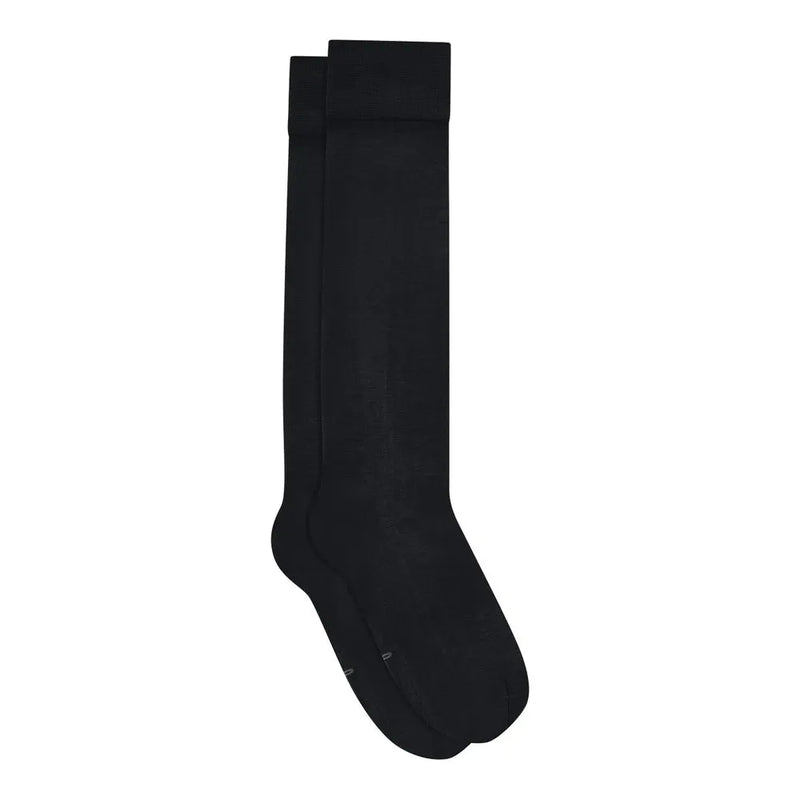 Frau, Savannah Kneehigh Socks, Dark Navy, One Size-Frau-Minlillebutik.dk