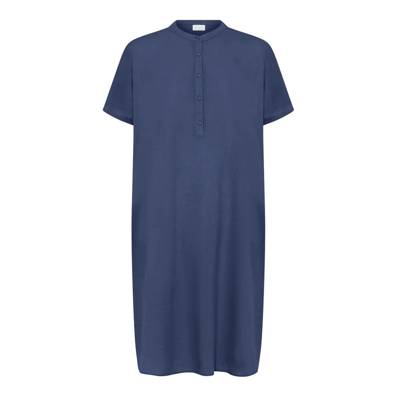 Frau, Seoul SS Linen Dress, Deep Cobolt, One Size-Frau-Minlillebutik.dk