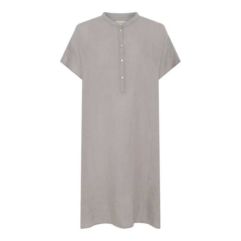 Frau, Seoul SS Pure Linen Dress, Dove, One Size-Frau-Minlillebutik.dk