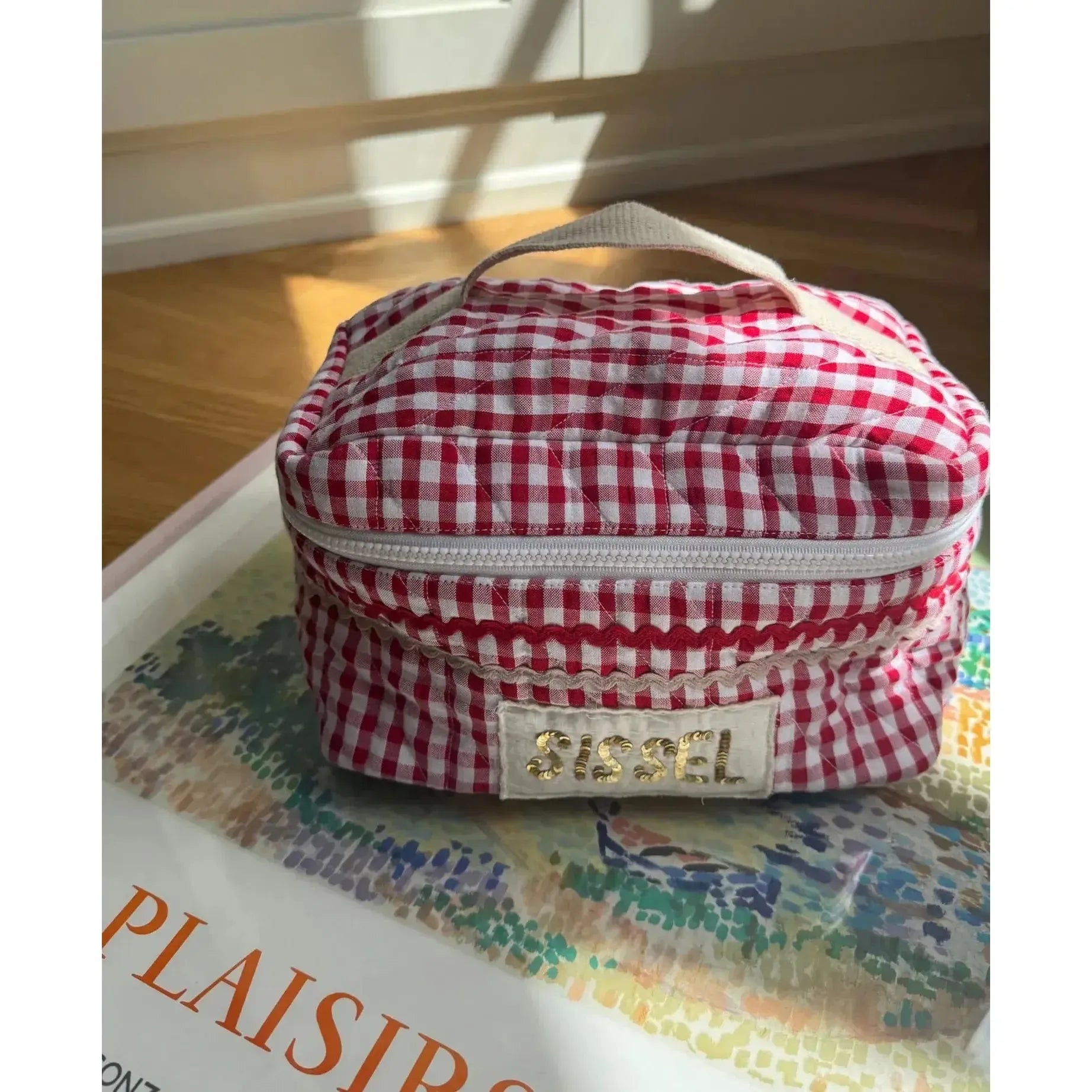 Sissel Edelbo, Sissel Bucket Bag, Red Checks-Sissel Edelbo-Minlillebutik.dk