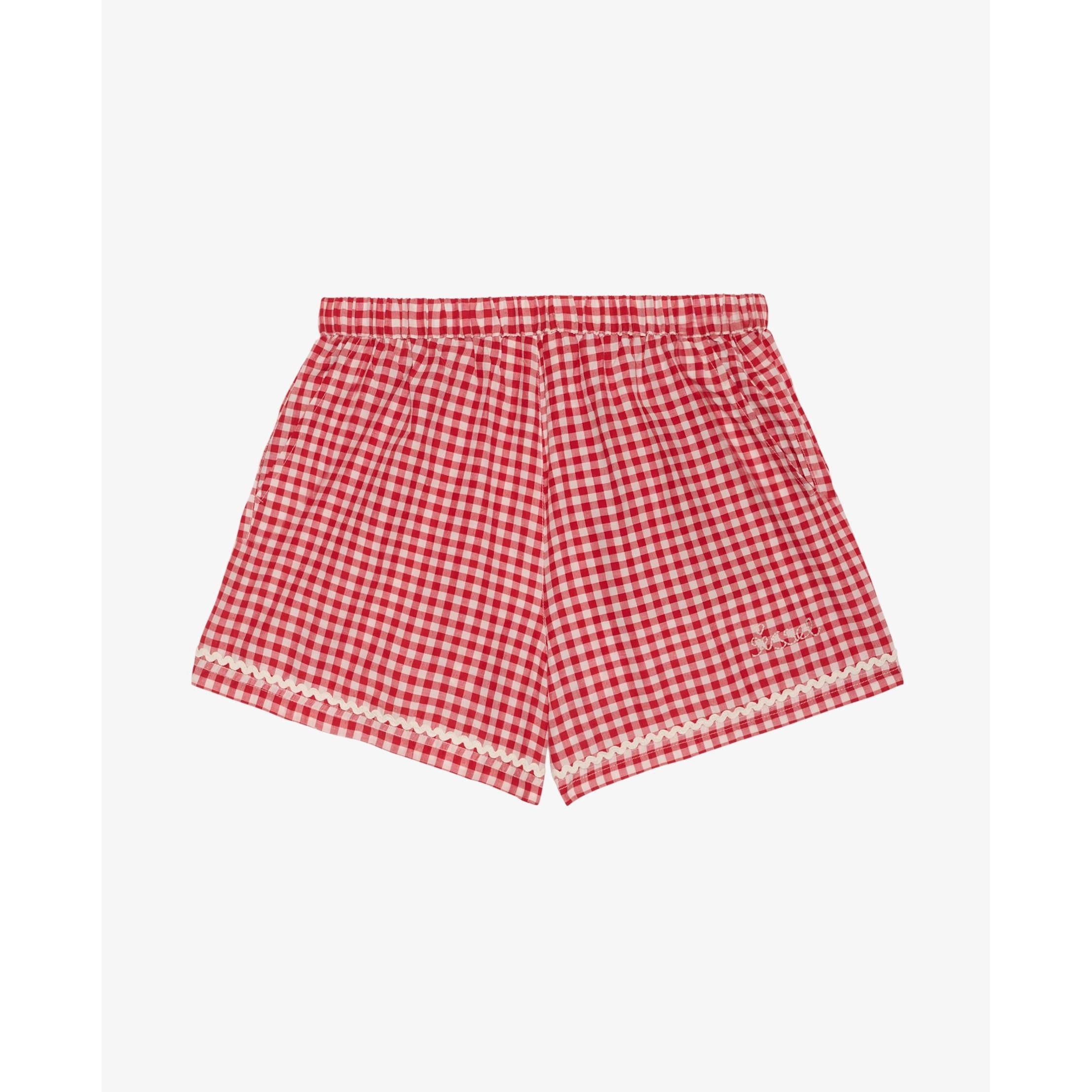 Sissel Edelbo, Bobbie Shorts, Red Checks-Sissel Edelbo-Minlillebutik.dk