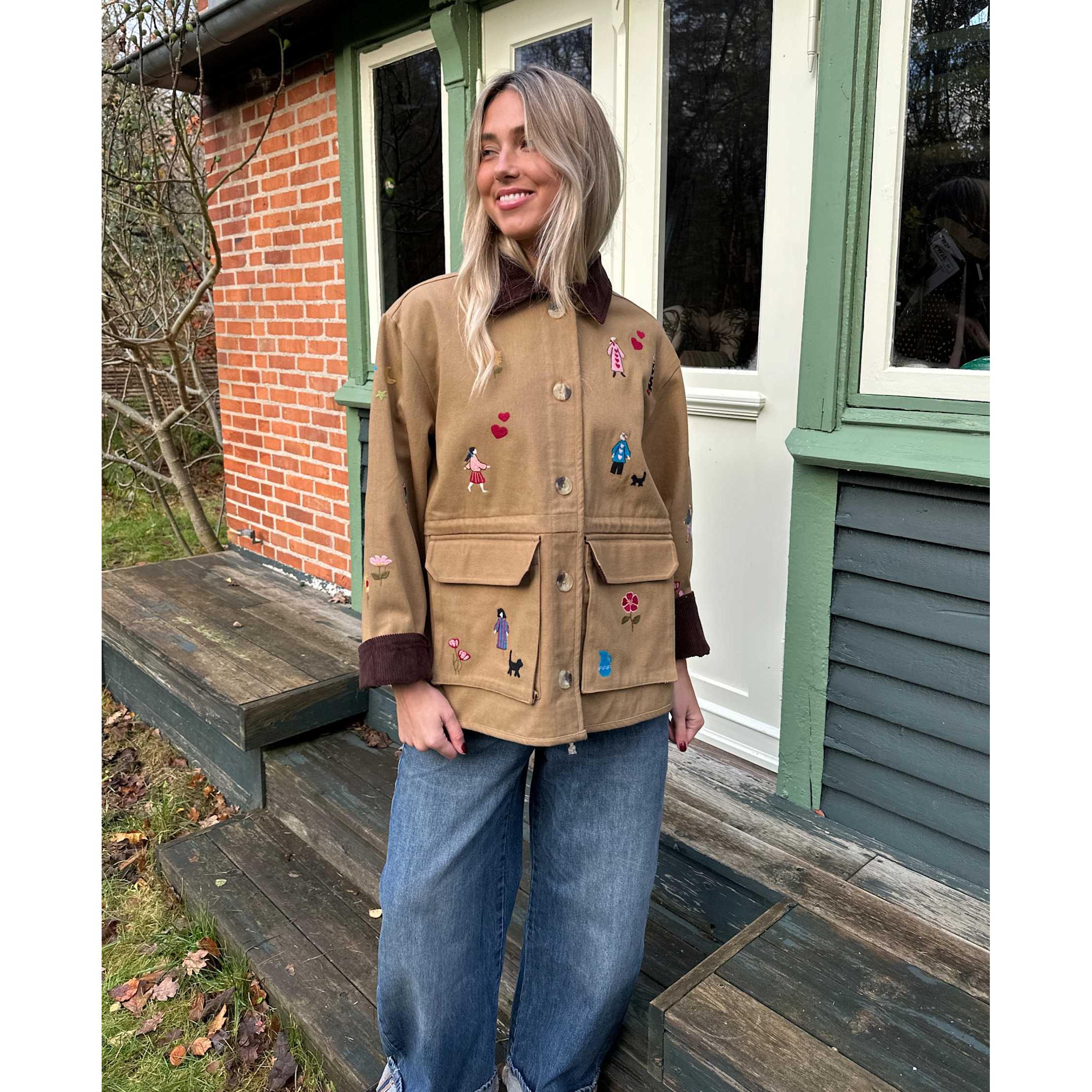 Sissel Edelbo, Cara Jacket, Camel-Sissel Edelbo-Minlillebutik.dk