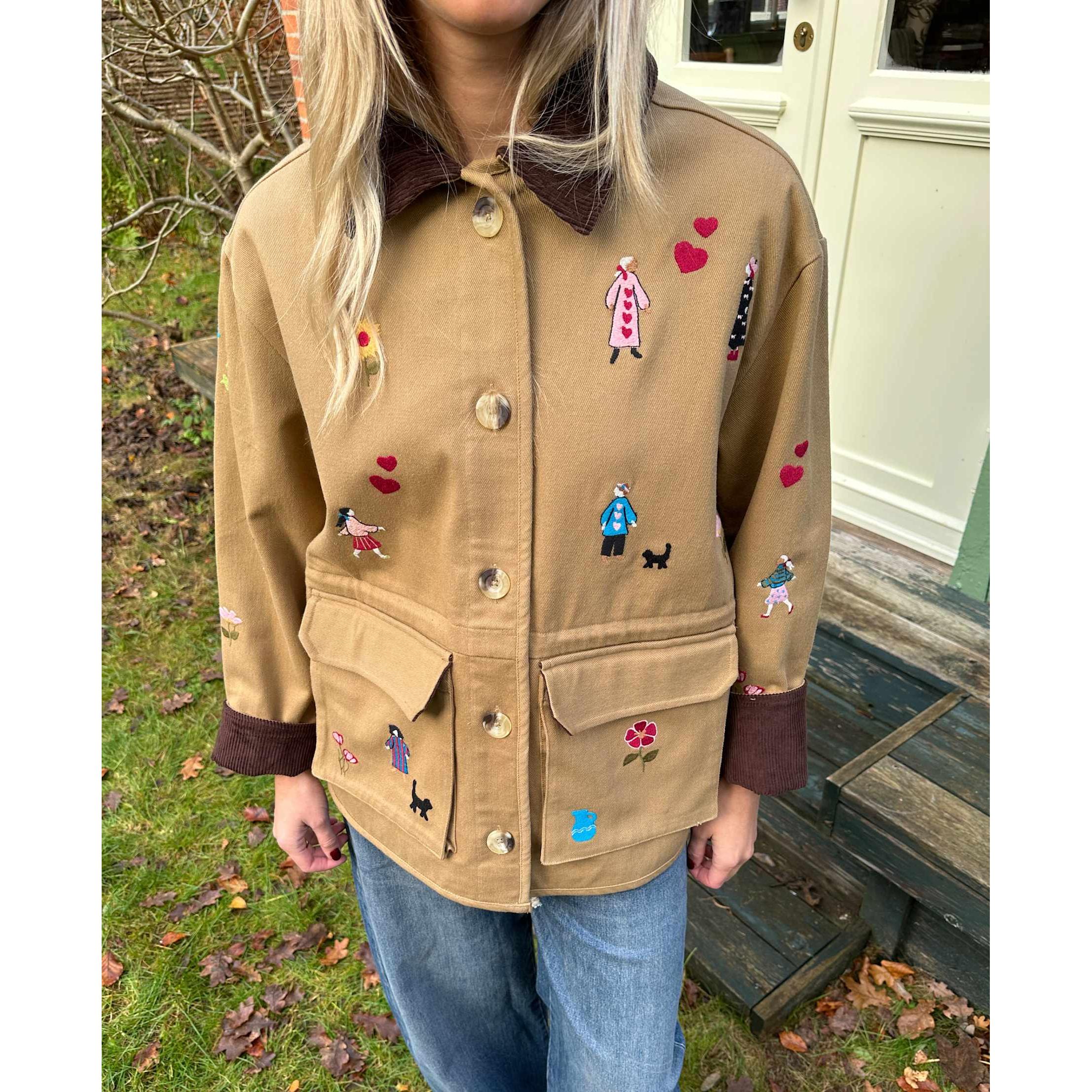Sissel Edelbo, Cara Jacket, Camel-Sissel Edelbo-Minlillebutik.dk