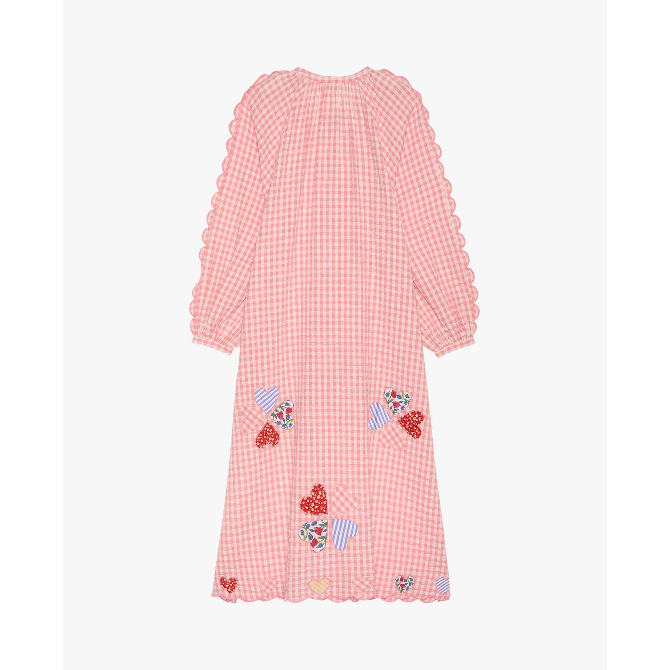 Sissel Edelbo, Kamal Dress, Pink Checks-Sissel Edelbo-Minlillebutik.dk
