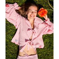 Sissel Edelbo, Kamal Top, Pink Checks-Sissel Edelbo-Minlillebutik.dk