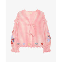 Sissel Edelbo, Kamal Top, Pink Checks-Sissel Edelbo-Minlillebutik.dk
