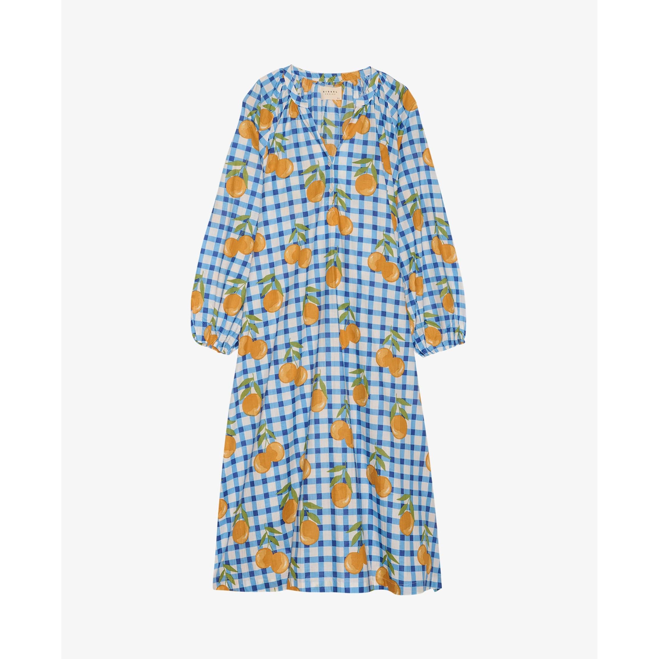 Sissel Edelbo, Lara Dress, Blue Orange-Sissel Edelbo-Minlillebutik.dk