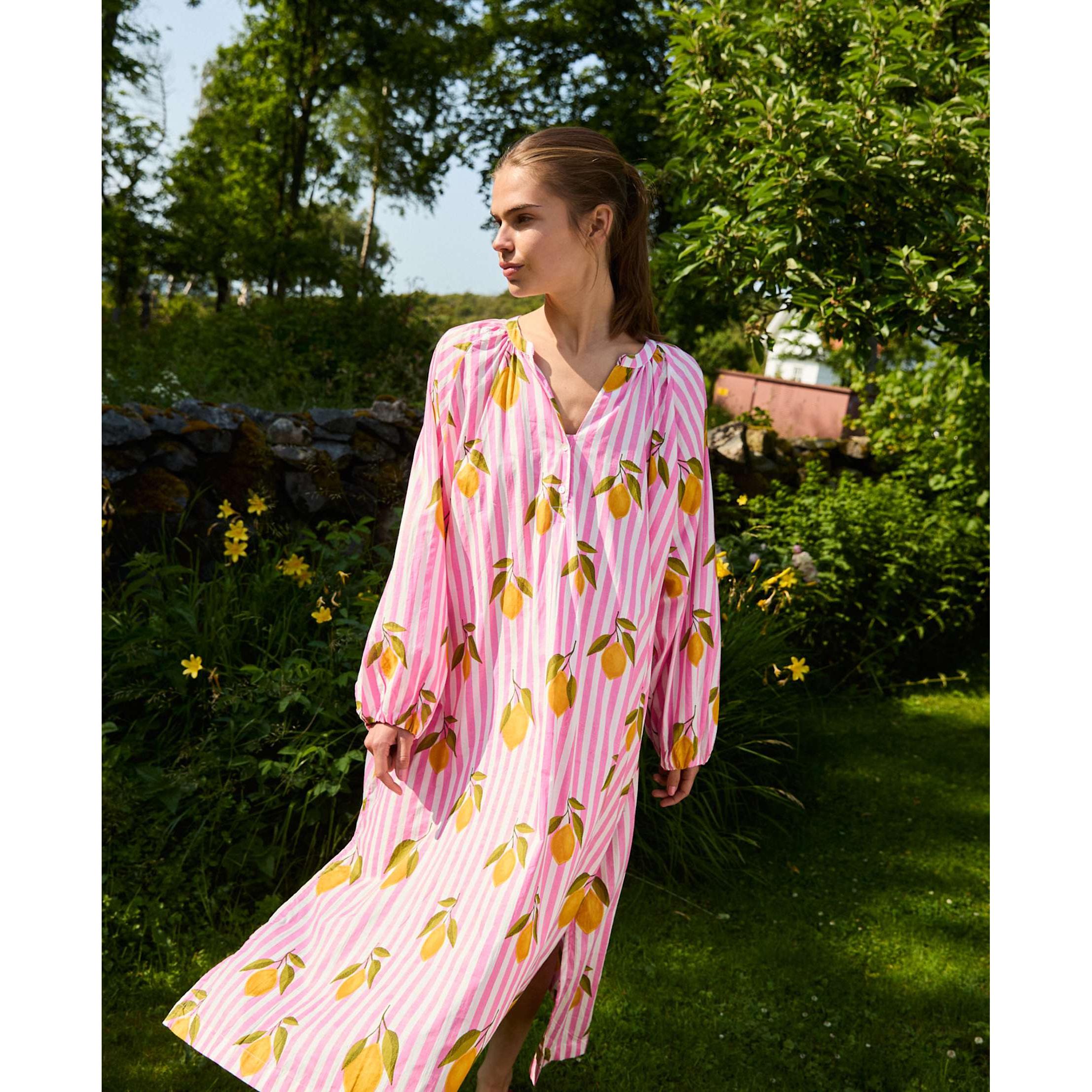 Sissel Edelbo, Lara Dress, Pink Lemons-Sissel Edelbo-Minlillebutik.dk