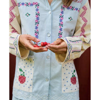 Sissel Edelbo, Louise Shirt, Baby Blue-Sissel Edelbo-Minlillebutik.dk