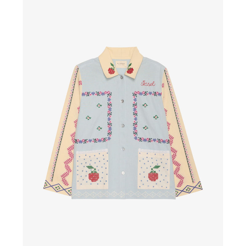 Sissel Edelbo, Louise Shirt, Baby Blue-Sissel Edelbo-Minlillebutik.dk