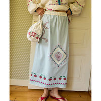 Sissel Edelbo, Louise Skirt, Baby Blue-Sissel Edelbo-Minlillebutik.dk