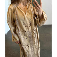 Sissel Edelbo, Mila Dress, Beige-Sissel Edelbo-Minlillebutik.dk