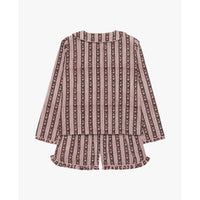 Sissel Edelbo, Nuvena Pyjamas Set, Black Stripes-Sissel Edelbo-Minlillebutik.dk
