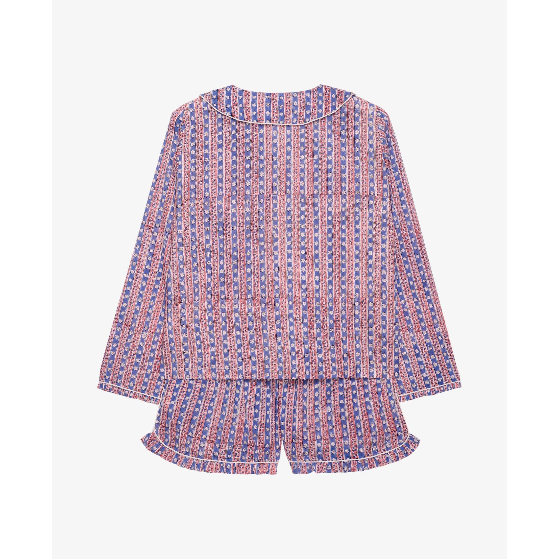 Sissel Edelbo, Nuvena Pyjamas Set, Blue Stripes-Sissel Edelbo-Minlillebutik.dk