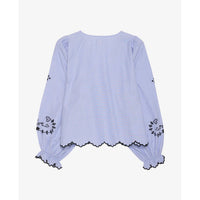 Sissel Edelbo, Tone Top, Blue Chambray-Sissel Edelbo-Minlillebutik.dk