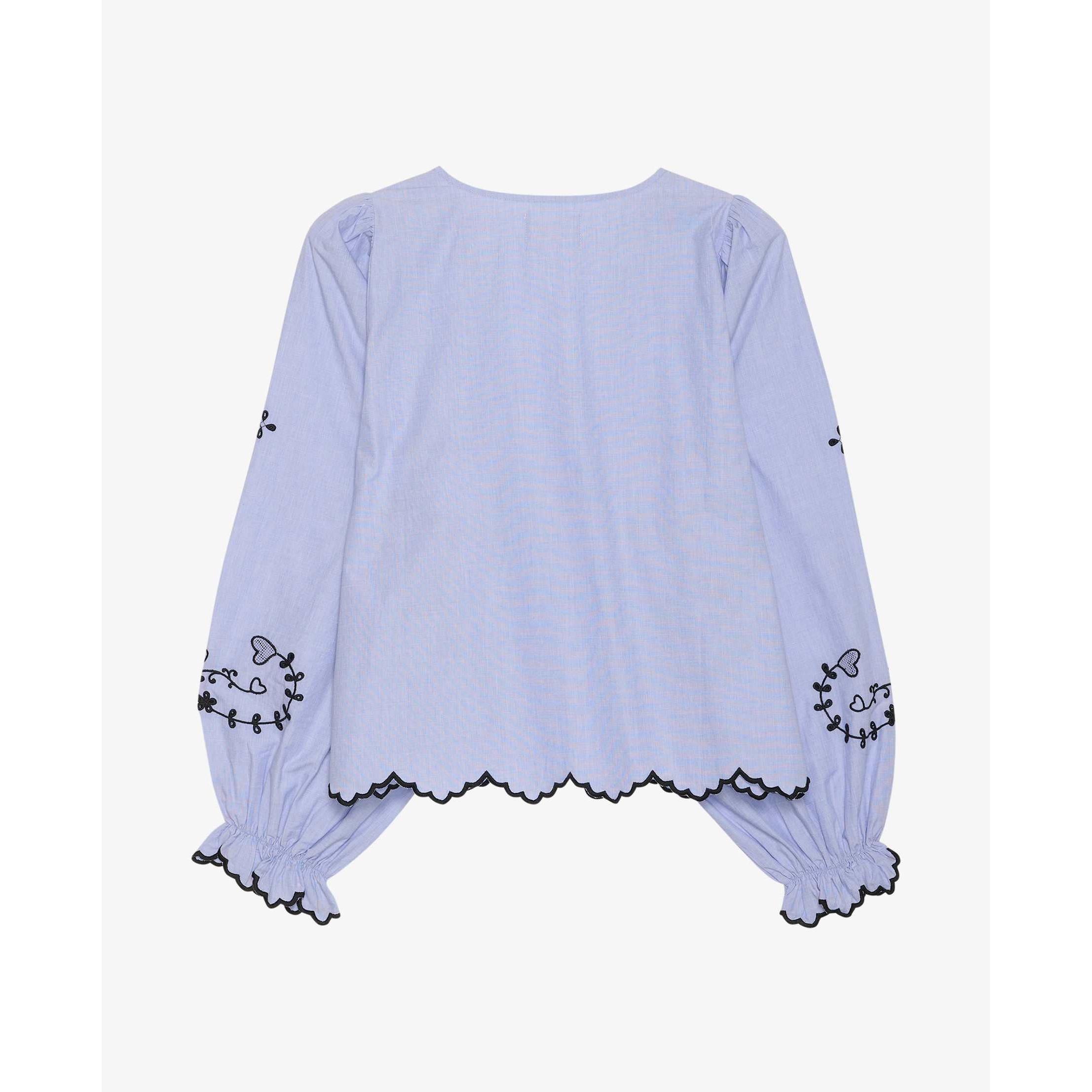 Sissel Edelbo, Tone Top, Blue Chambray-Sissel Edelbo-Minlillebutik.dk