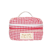 Sissel Edelbo, Sissel Bucket Bag, Red Checks-Sissel Edelbo-Minlillebutik.dk