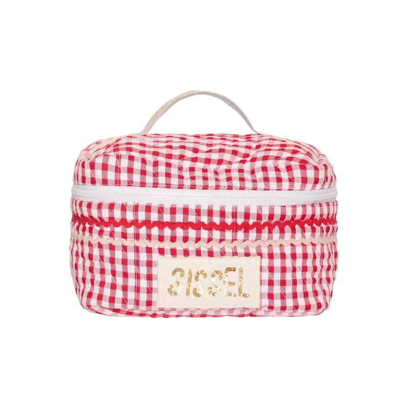 Sissel Edelbo, Sissel Bucket Bag, Red Checks-Sissel Edelbo-Minlillebutik.dk