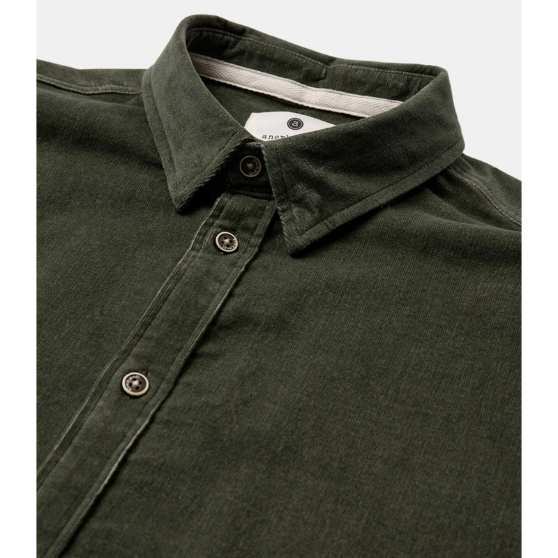 Anerkjendt, AKLeif Solid Cord Shirt, Forest night