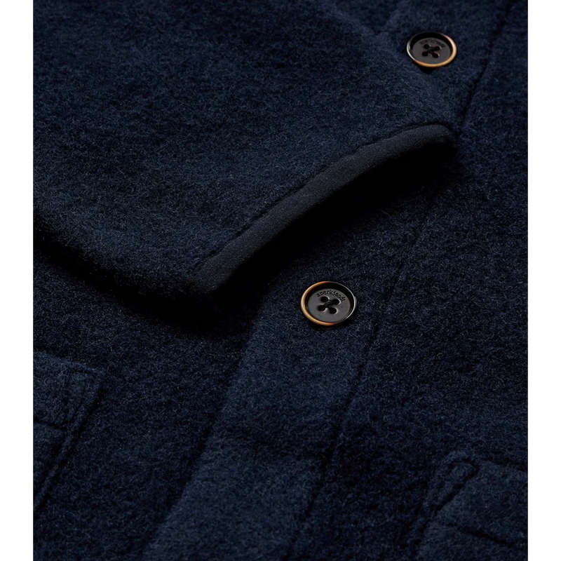 Anerkjendt, AKSigurd Boiled Wool overshirt, Sky captain