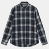 Anerkjendt, Leif Flannel Check Shirt, Sky Captain