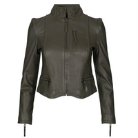 MDK, Rucy Leather Jacket, Bungee Cord-Minlillebutik-Minlillebutik.dk