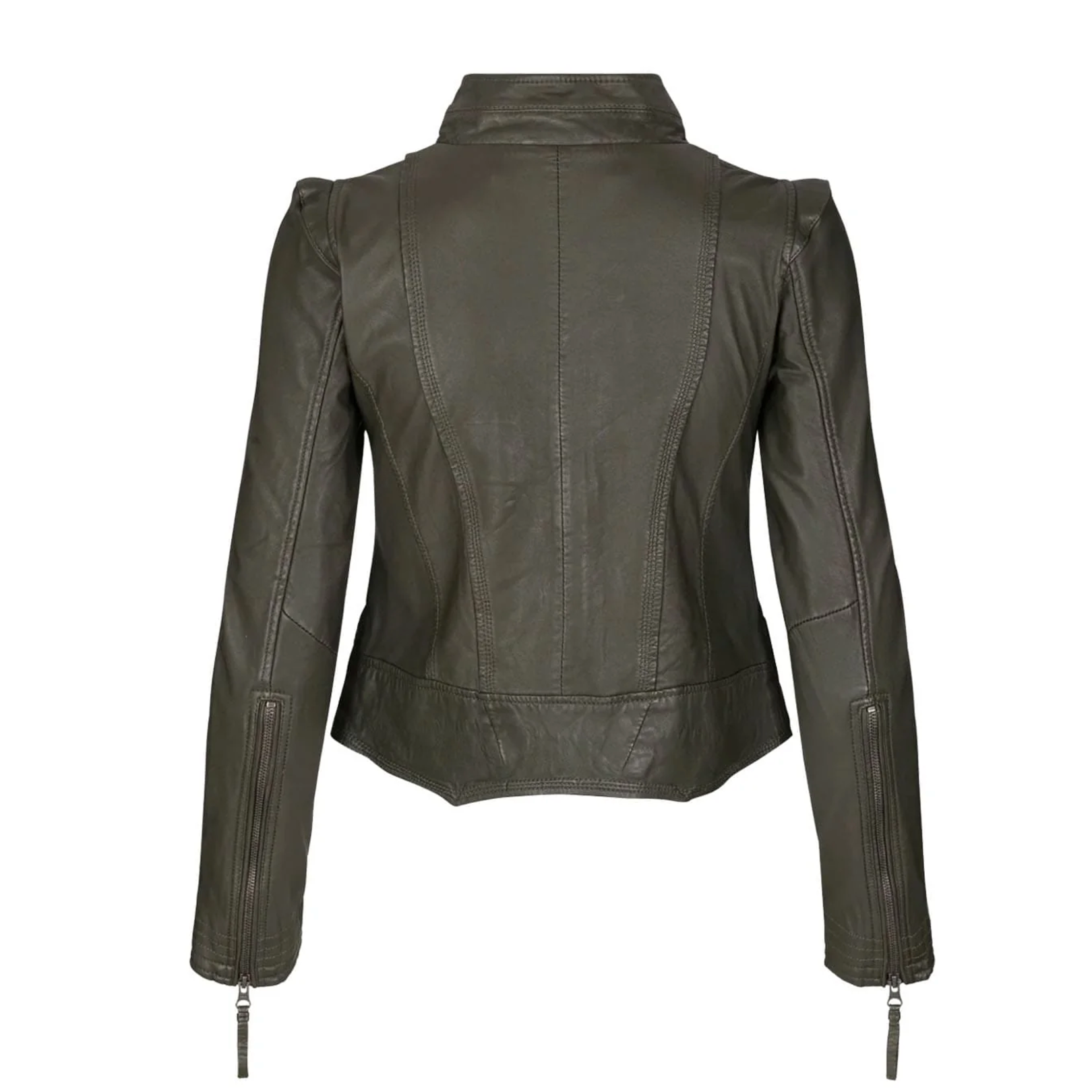 MDK, Rucy Leather Jacket, Bungee Cord-Minlillebutik-Minlillebutik.dk
