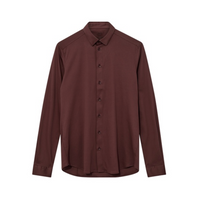 Mos Mosh, MMG Marco Jersey Shirt, Bitter Chocolate-Mos Mosh Gallery-Minlillebutik.dk