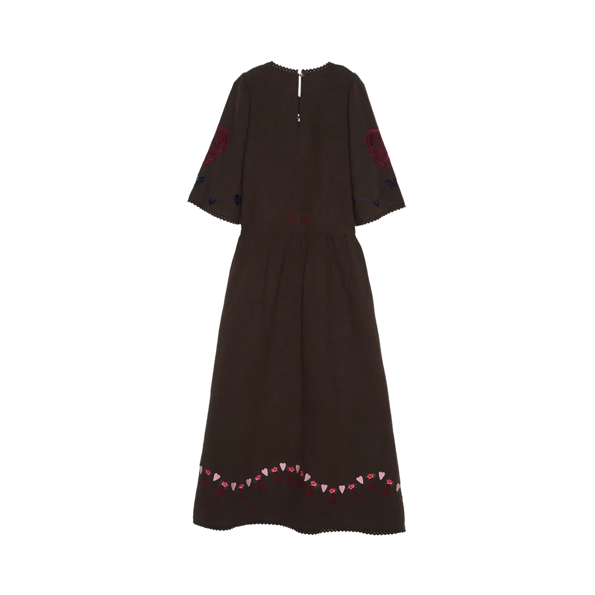 Sissel Edelbo, Sky Dress, Organic Cotton, Brown-Sissel Edelbo-Minlillebutik.dk