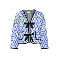 Sissel Edelbo, Suvanna Jacket, Blue Leaves