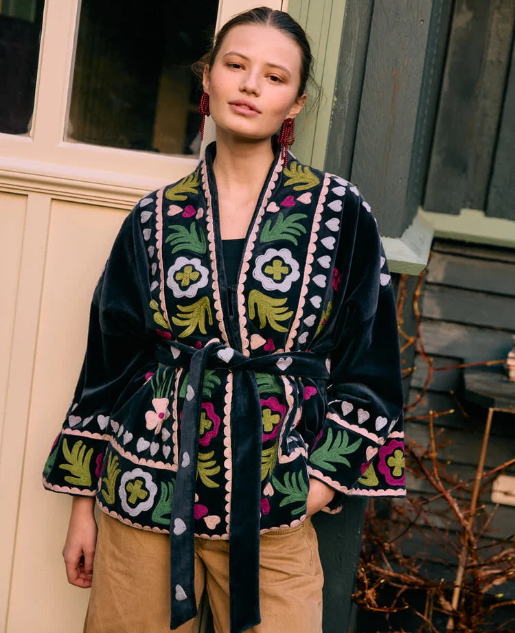Sissel Edelbo, Timothy Jacket, Leftover Fabric, Almost Black, ONESIZE