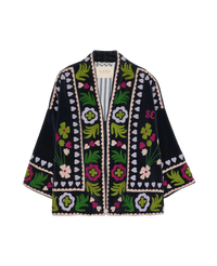 Sissel Edelbo, Timothy Jacket, Leftover Fabric, Almost Black, ONESIZE