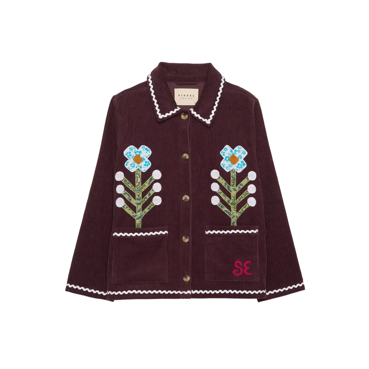 Sissel Edelbo, Twiggy Jacket, Eggplant, Leftover Fabric-Sissel Edelbo-Minlillebutik.dk