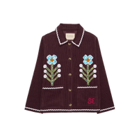 Sissel Edelbo, Twiggy Jacket, Eggplant, Leftover Fabric-Sissel Edelbo-Minlillebutik.dk