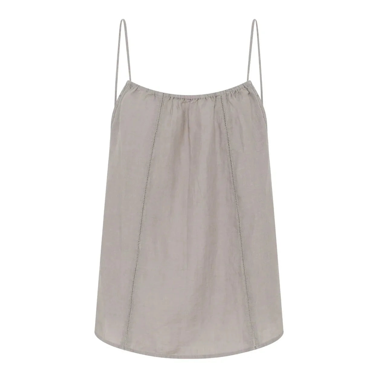 Frau, Vancouver Pure Linen Deco Top, Dove, One Size