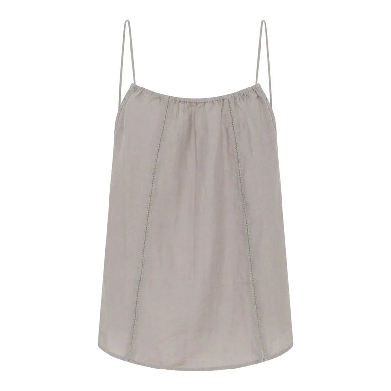 Frau, Vancouver Pure Linen Deco Top, Dove, One Size-Frau-Minlillebutik.dk