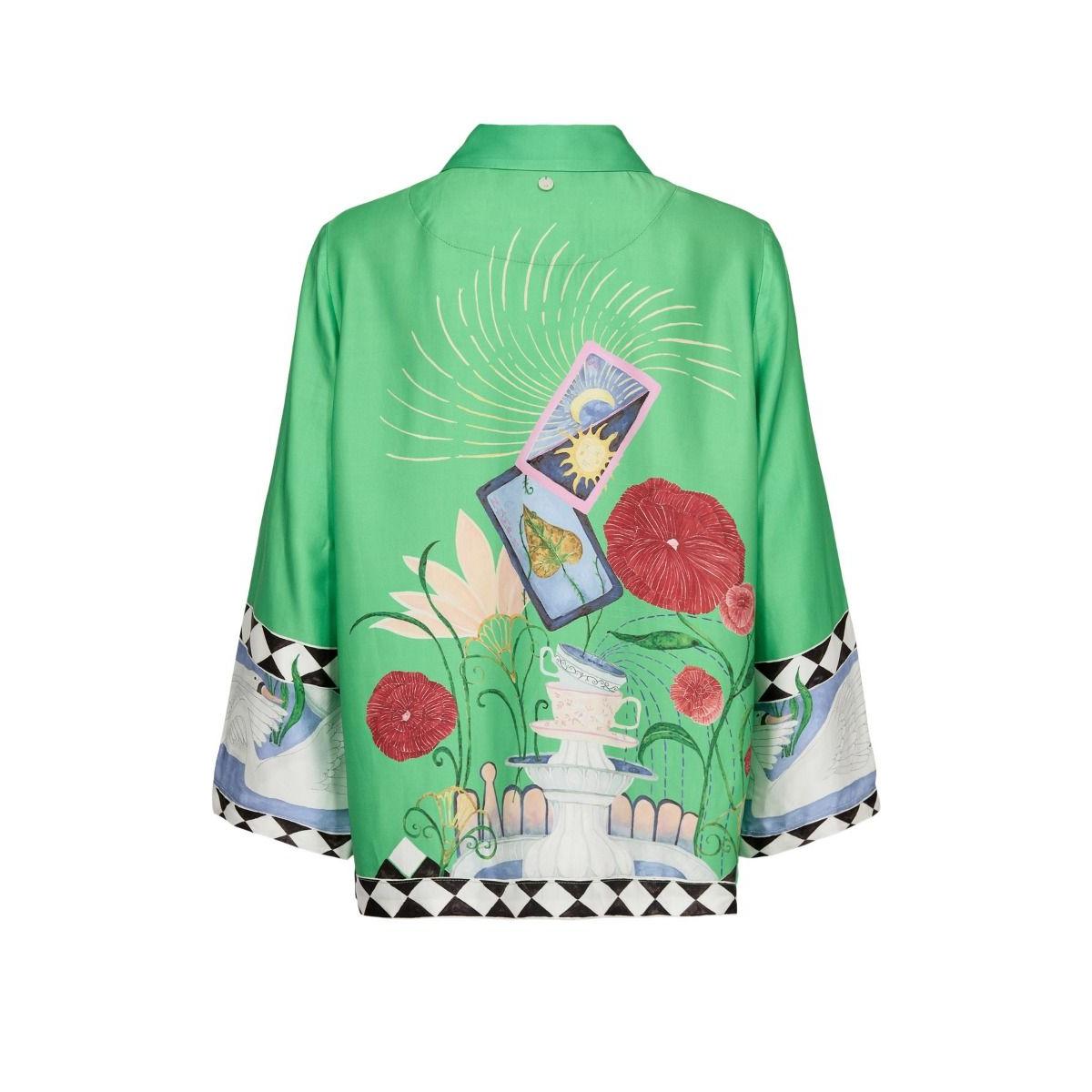 Nümph, Nuadelina Shirt, Vibrant Green-Nümph-Minlillebutik.dk