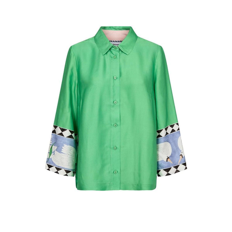 Nümph, Nuadelina Shirt, Vibrant Green-Nümph-Minlillebutik.dk