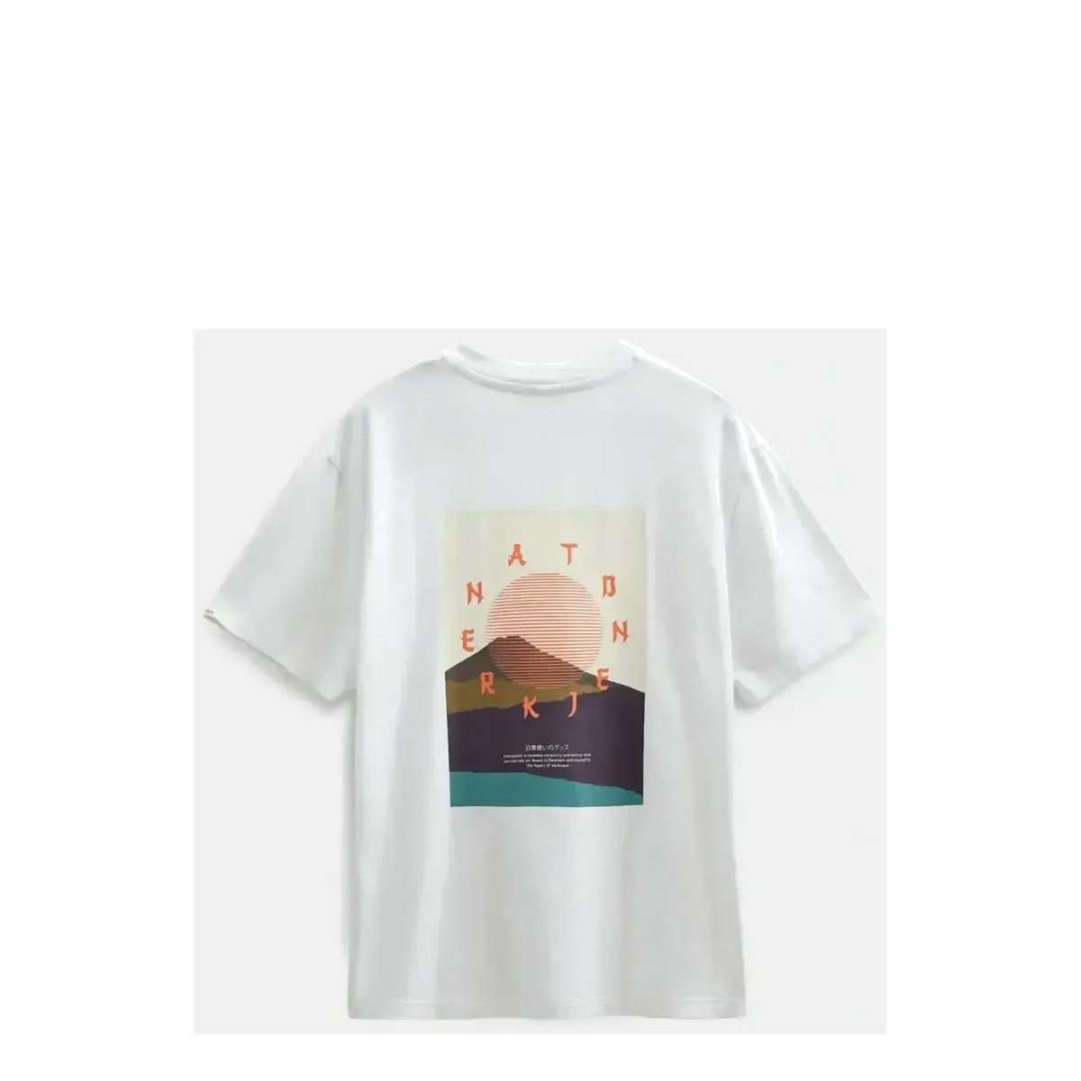 Anerkjendt, AKVillads Sun S/S Tee, Bright White-Anerkjendt-Minlillebutik.dk