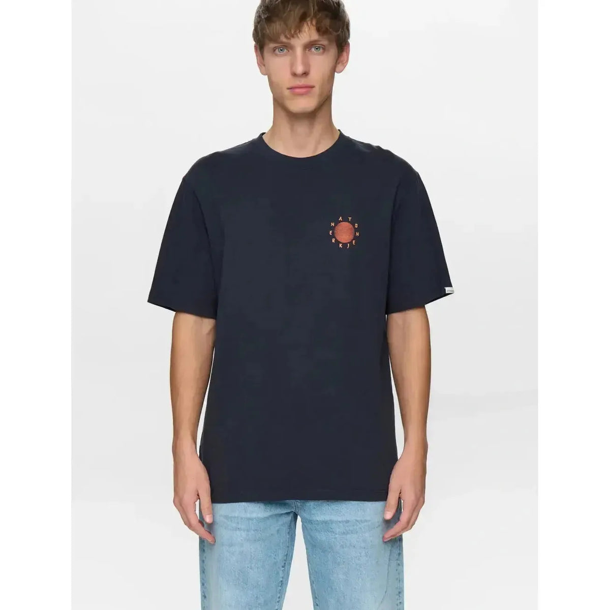 Anerkjendt, AKVillads Sun S/S Tee, Sky Captain-Anerkjendt-Minlillebutik.dk