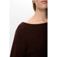 Nümph, Nuriette Boatneck dress, Black Coffee-Nümph-Minlillebutik.dk
