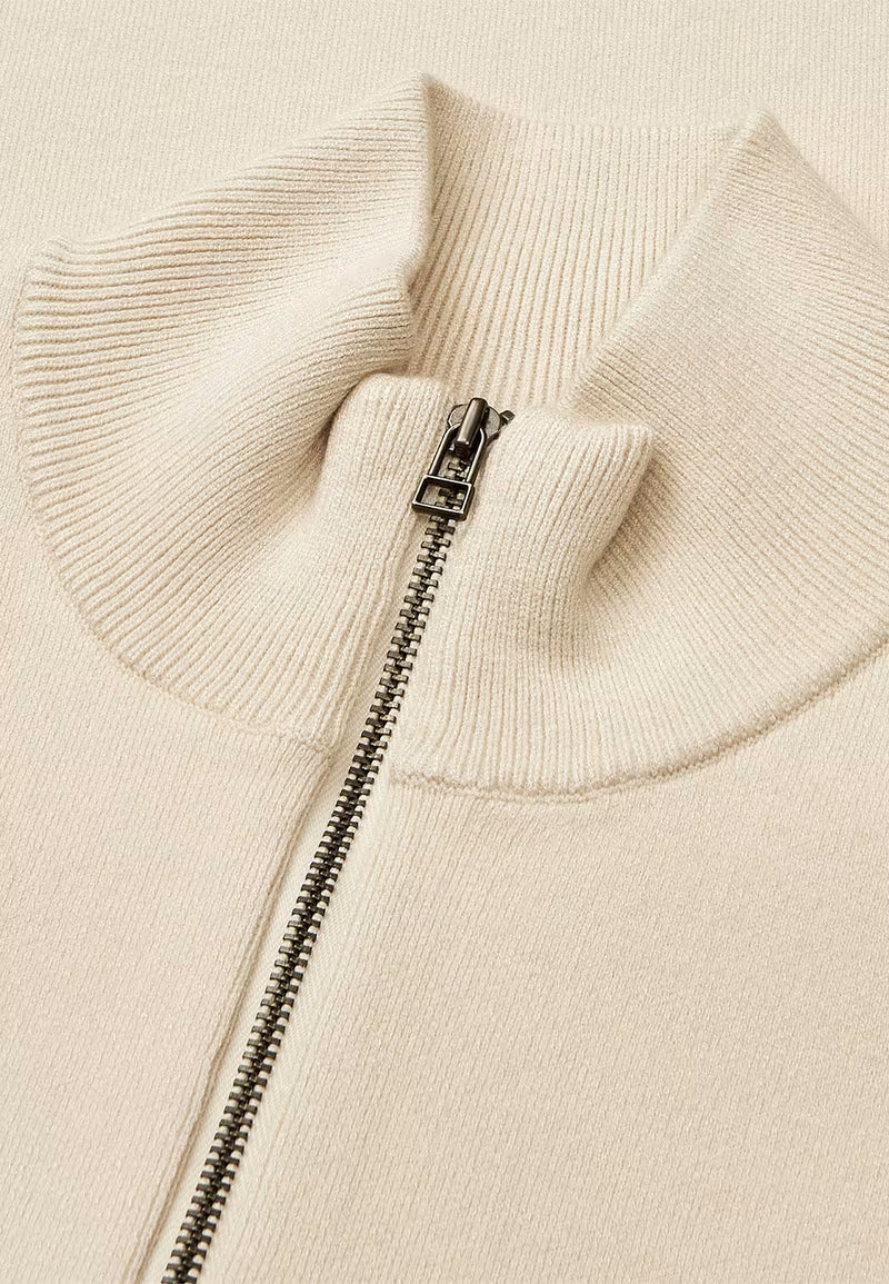 Mads Nørgaard, Urban chase Half Zip Knit, Rainy Day-Mads Nørgaard-Minlillebutik.dk